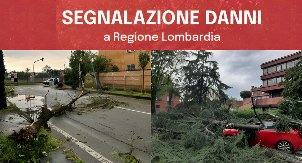 Un contributo per il maltempo danni subiti eventi temporaleschi del 21 e 25 luglio 2023 - Bando Regione Lombardia.